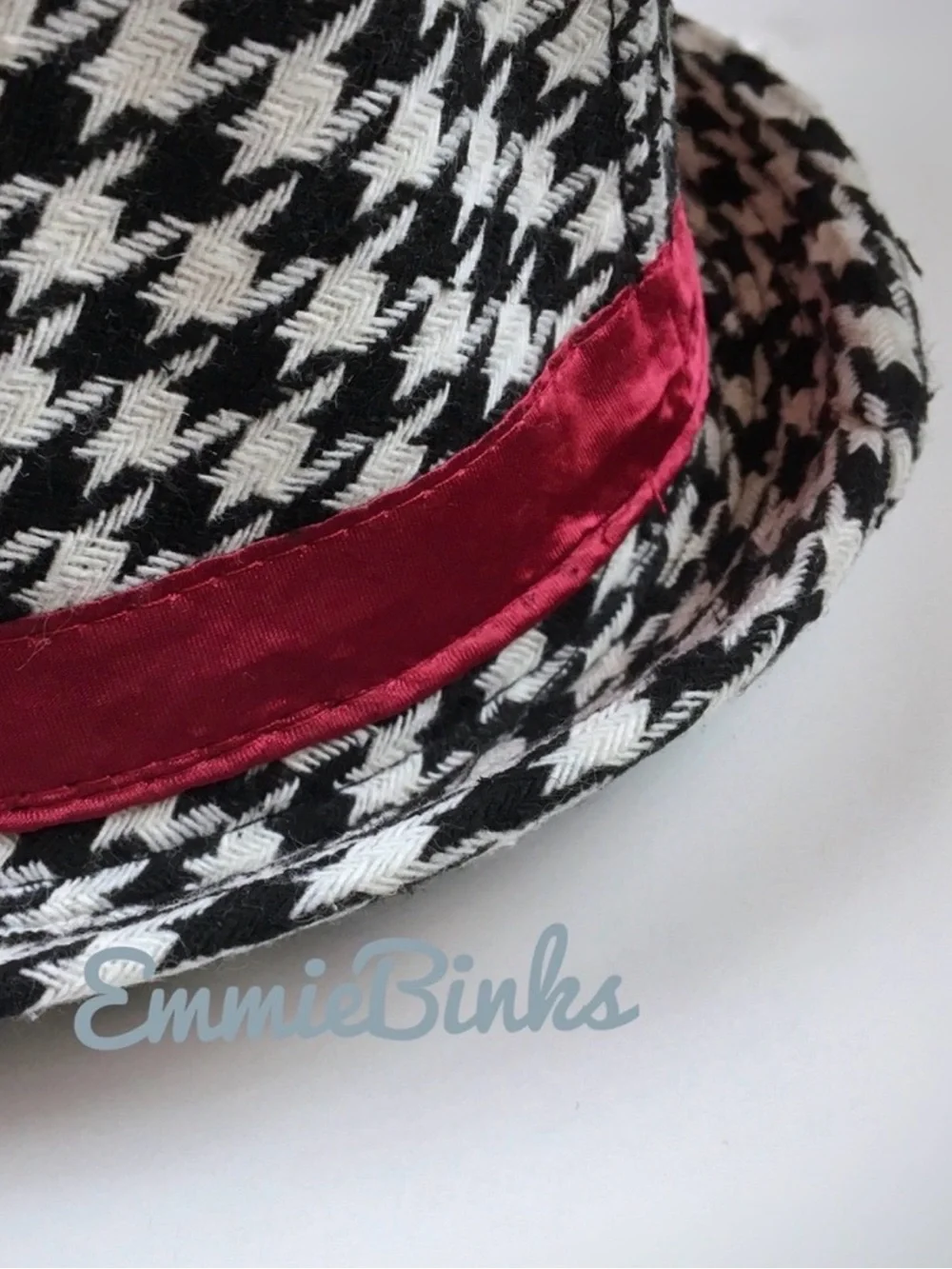 New Houndstooth Print University of Alabama Coach Bear Bryant Fedora Hat